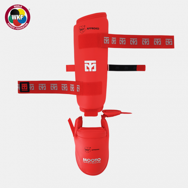 Karate  Tekmelik &  Ayak Kaval Koruyucu  Kırmızı