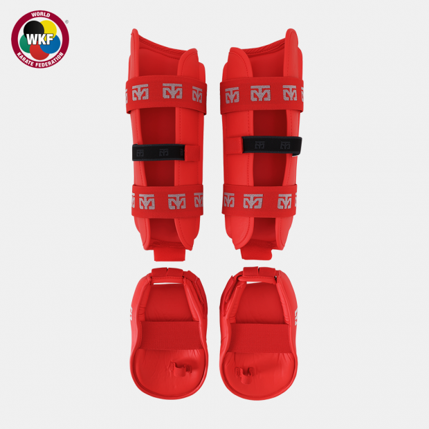 Karate  Tekmelik &  Ayak Kaval Koruyucu  Kırmızı
