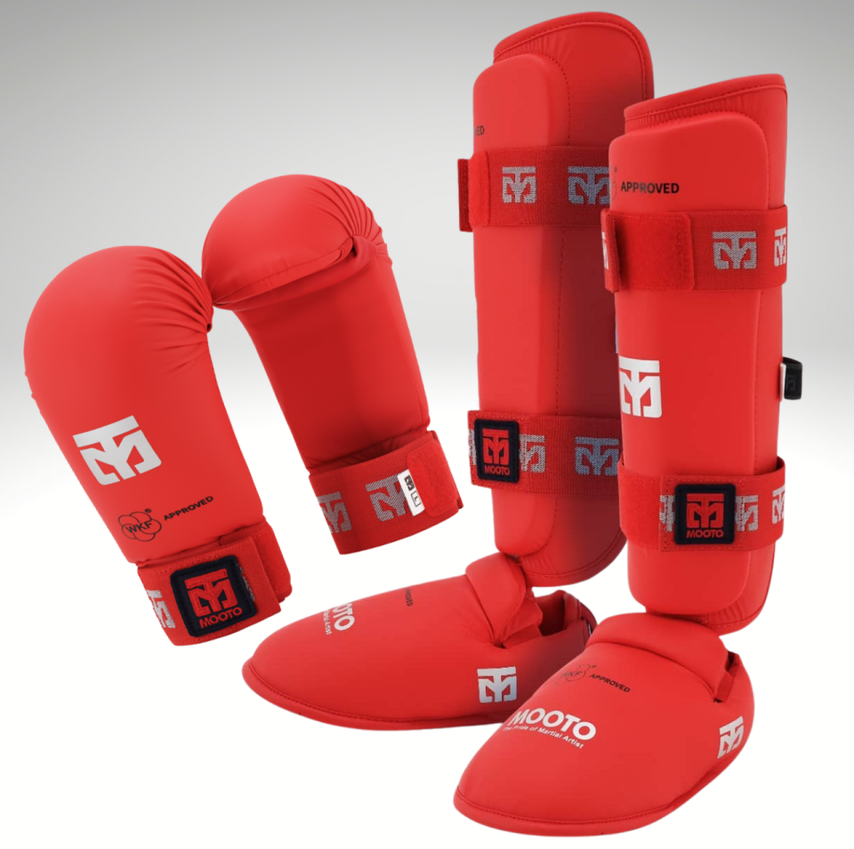 Karate Eldiven &  Ayak Kaval Koruyucu Set