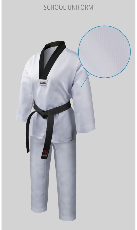 Golgi Okul Dobok Siyah yaka-kemer ile
