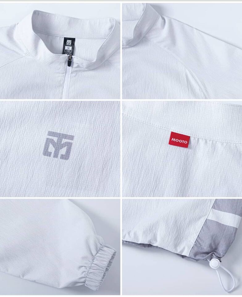 Mooto Rüzgarlık Beyaz Gri