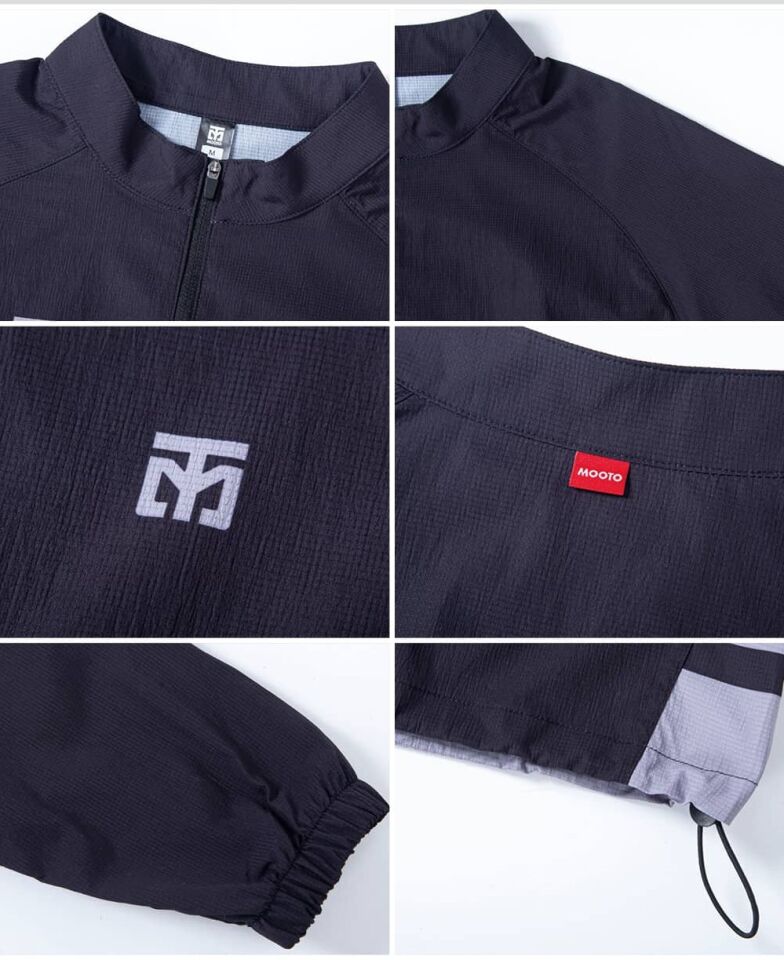 Mooto Rüzgarlık Beyaz Gri 3XL - SİYAH