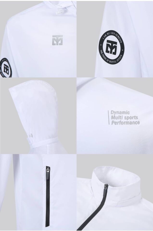 Fonksiyonel Spor Ceket Beyaz