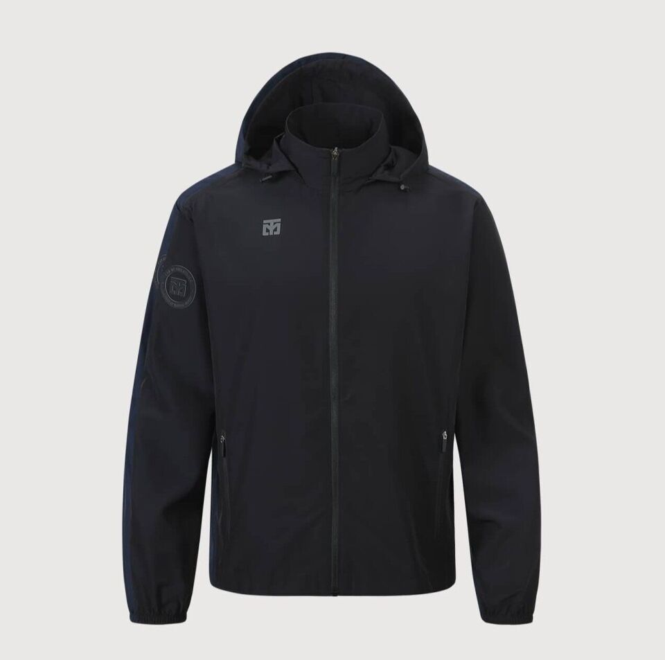 Fonksiyonel Spor Ceket Beyaz SİYAH - 2XL