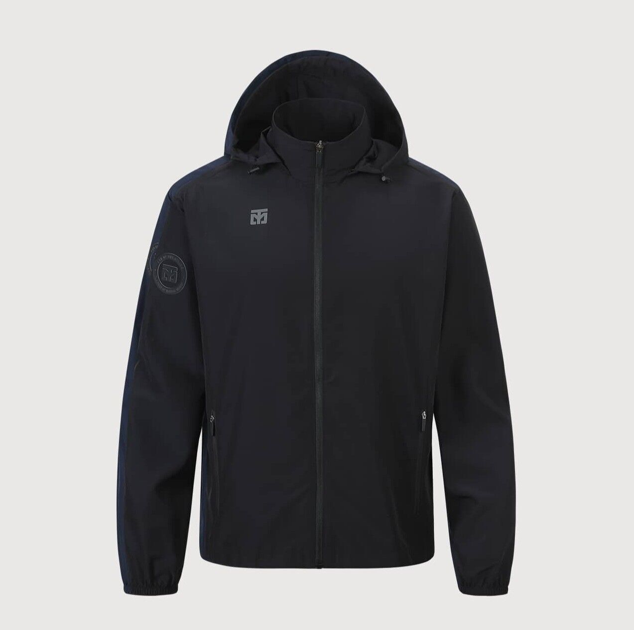 Fonksiyonel Spor Ceket Beyaz SİYAH - 3XL