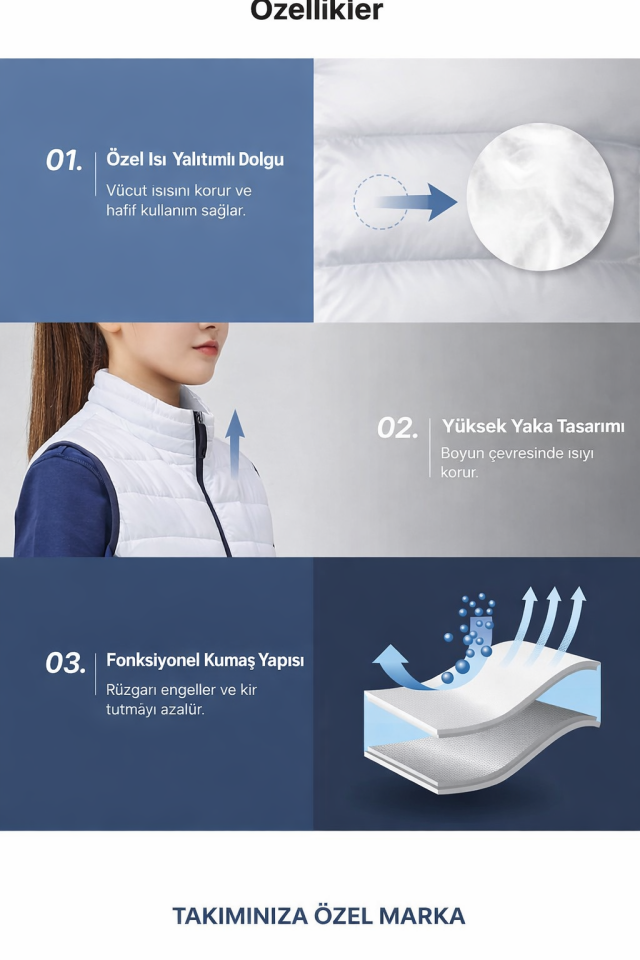 Şişme Spor Yelek Beyaz