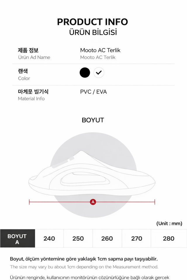 Mooto AC Terlik Beyaz