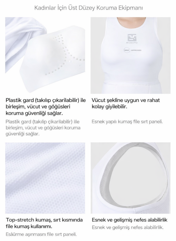 Karate Kadın Vücut Koruyu Set